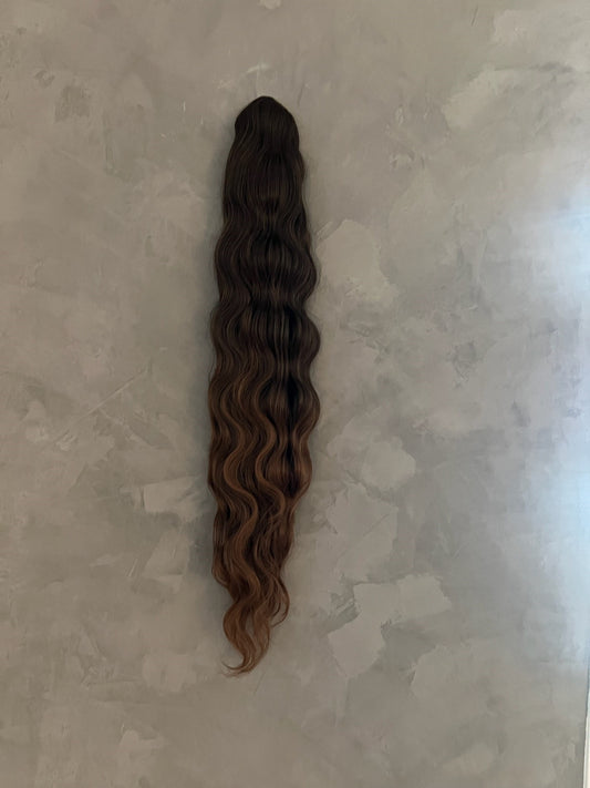 Boujee Brun Balayage Ponytail
